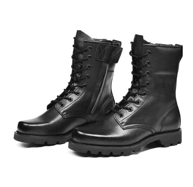 Steel Toe Men Military Boots Leather Safety Shoes 2020