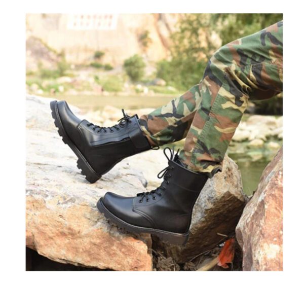 Steel Toe Men Military Boots Leather Safety Shoes 2023