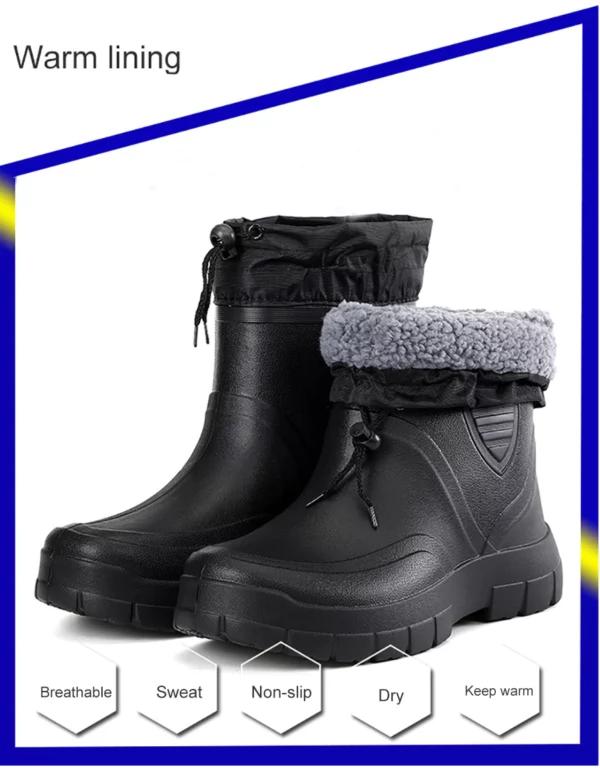 Winter Men's Boots Non-Slip Rain Boots Fashion Man 1