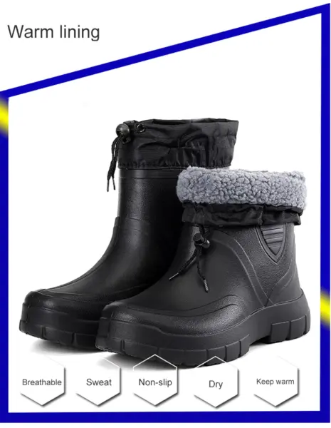 Winter Men's Boots Non-Slip Rain Boots Fashion Man 1