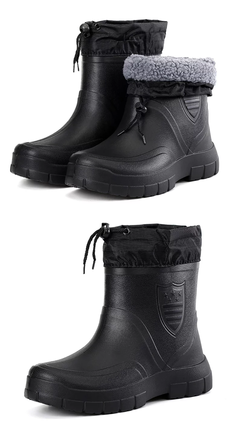 Winter Men's Boots Non-Slip Rain Boots Fashion Man 11