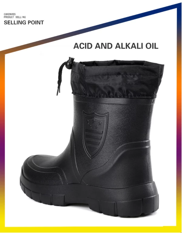 Winter Men's Boots Non-Slip Rain Boots Fashion Man 13