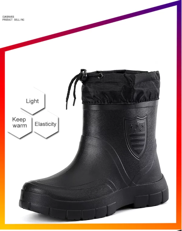 Winter Men's Boots Non-Slip Rain Boots Fashion Man 15