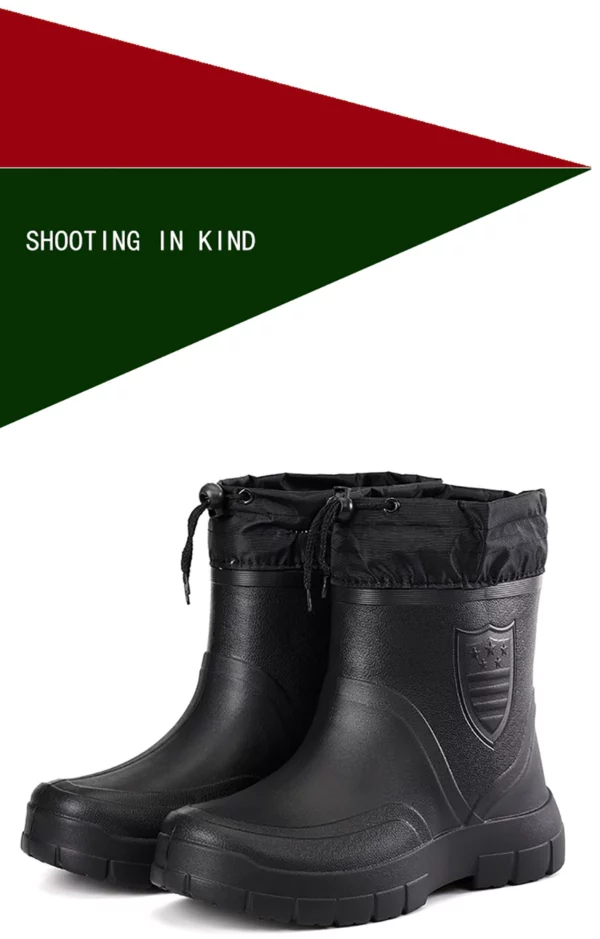 Winter Men's Boots Non-Slip Rain Boots Fashion Man 6