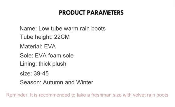 Winter Men's Boots Non-Slip Rain Boots Fashion Man 9