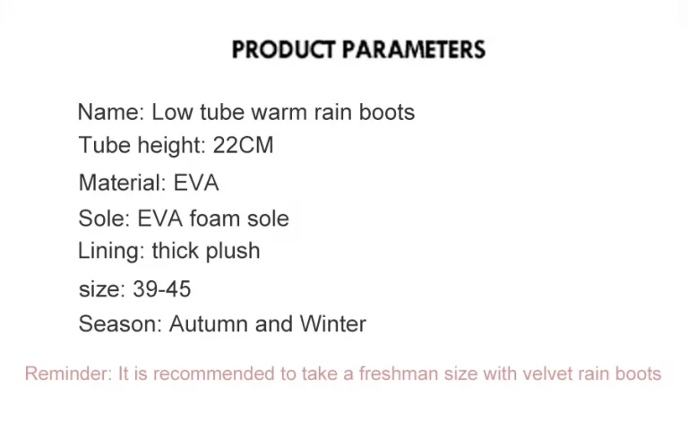 Winter Men's Boots Non-Slip Rain Boots Fashion Man 9