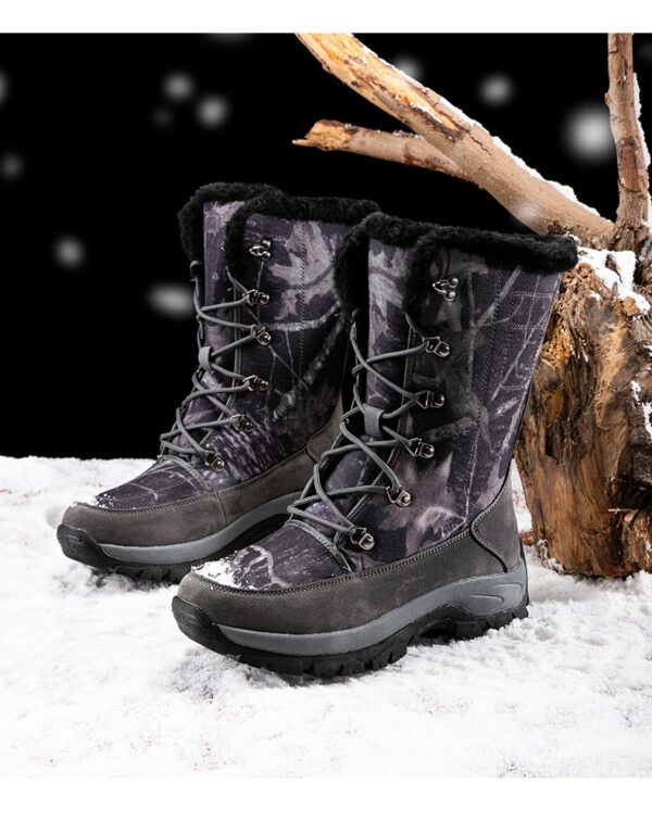 Winter Mens Hiking Boots Snow Boots Plus Velvet 7