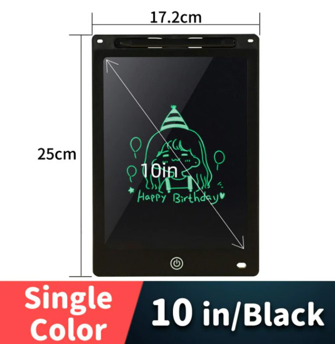 Black 10in Single