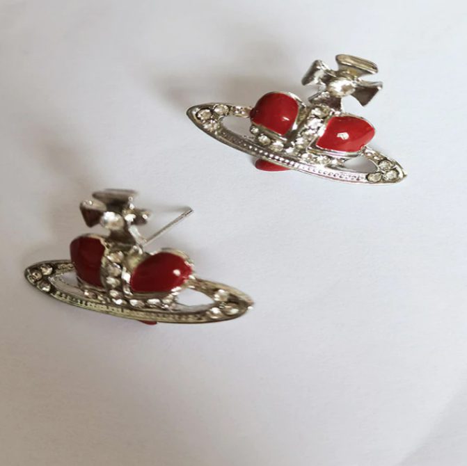 Ear stud-red