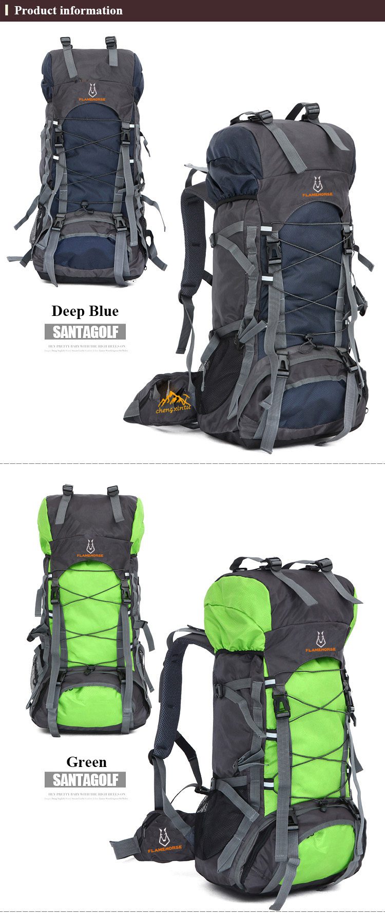 FlamHorse Outdoor Travel Backpack