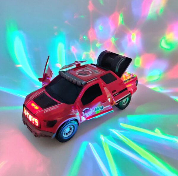 Police Dancing Car Pickup red