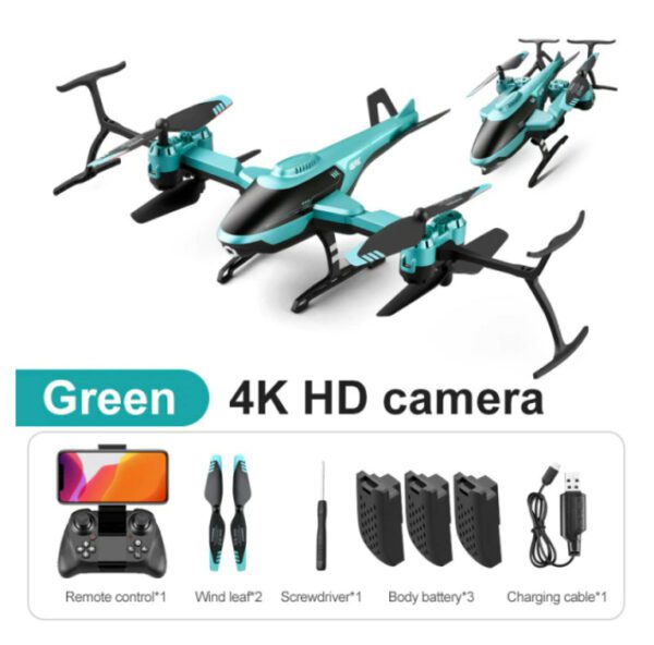 V10 Rc Mini Drone 4k Green