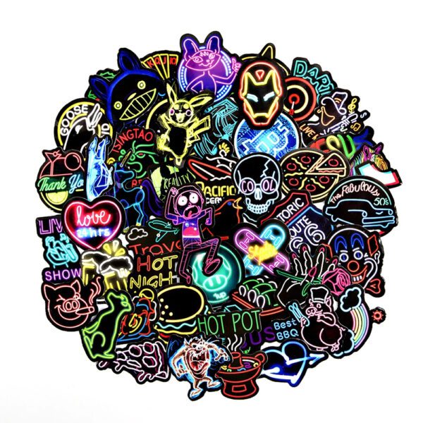 WM00-0043 Neon Styles Stickers