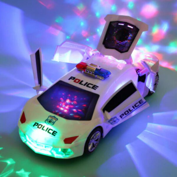 Police Dancing Car White