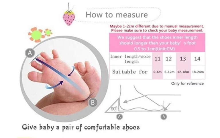 MUPLY M11 Baby Winter Boots Size Chart