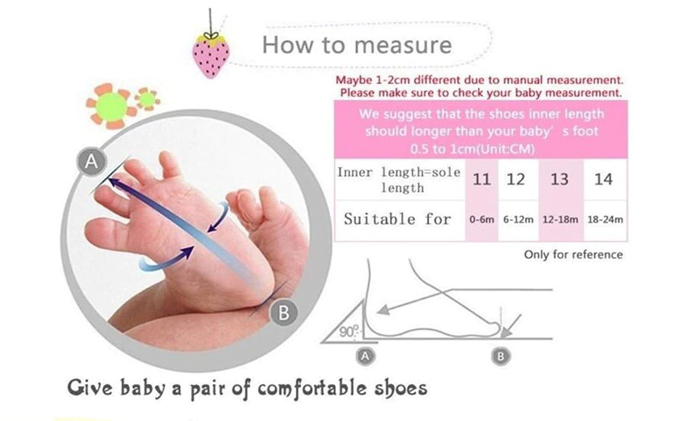 MUPLY M11 Baby Winter Boots Size Chart