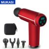 MUKASI LCD Display Massage Gun - Red