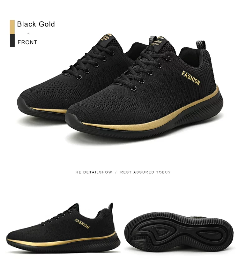 AIRAVATA Fashion Sneakers Gold