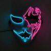 YEAHUI EL LED Mask Cosplay Blue-Pink