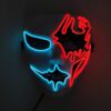 YEAHUI EL LED Mask Cosplay Blue-Red