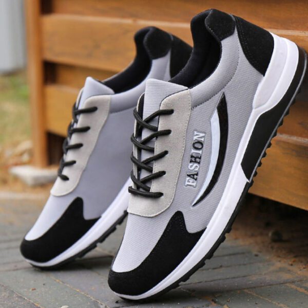SMKYGG Men Non-slip Sneakers Gray1