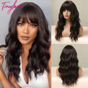 Tiny Lana Natural Black Long Wavy Synthetic Wig