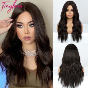 Tiny Lana Natural Black Long Wavy Synthetic Wig - LC179-4