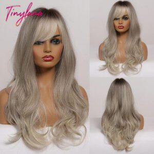 Tiny Lana Natural Black Long Wavy Synthetic Wig - LC271-3