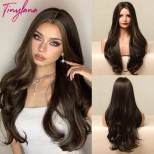 Tiny Lana Natural Black Long Wavy Synthetic Wig - LC5125-1