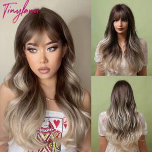 Tiny Lana Natural Black Long Wavy Synthetic Wig - LC5207-1