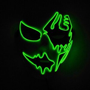 YEAHUI EL LED Mask Cosplay Green