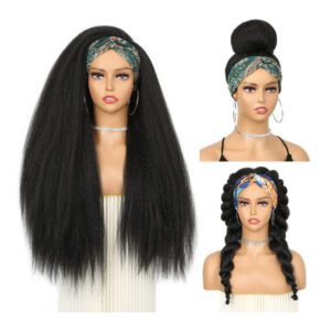 Fave Kinky Straight Headband Synthetic Wig