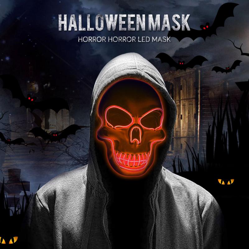 Led Skeleton Mask Halloween Party