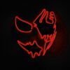 YEAHUI EL LED Mask Cosplay Red