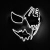 YEAHUI EL LED Mask Cosplay White