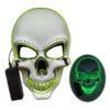 Led Skeleton Mask Halloween White-Yellow