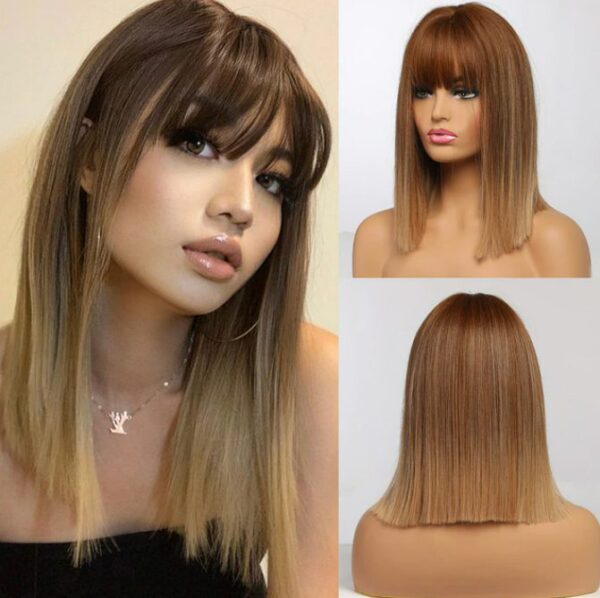 GEMMA Short Straight Bob Synthetic Wigs - Image 7