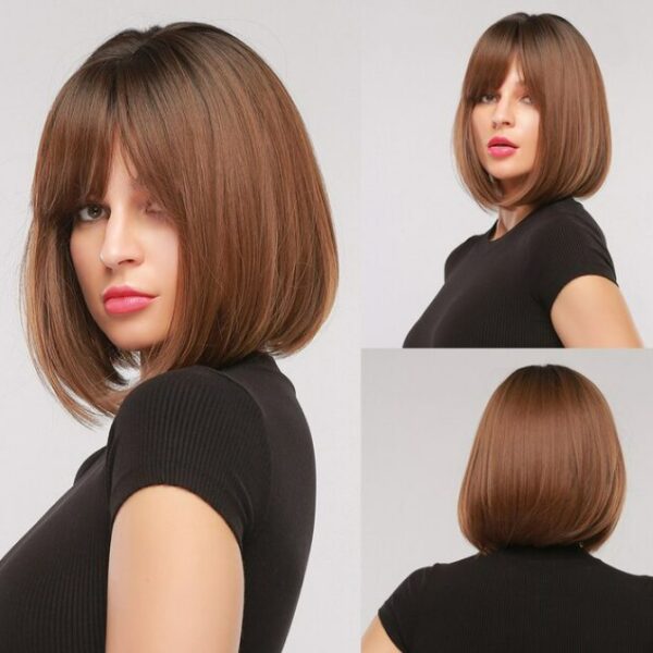 GEMMA Short Straight Bob Synthetic Wigs - Image 4