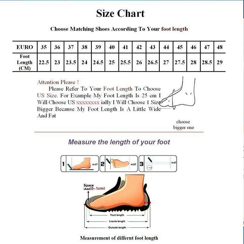 Ardor A13 Mens Running Shoes Size Chart
