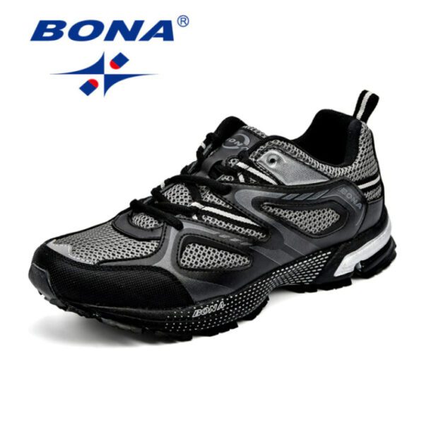 BONA 34870 Running Shoes Black Silver Grey