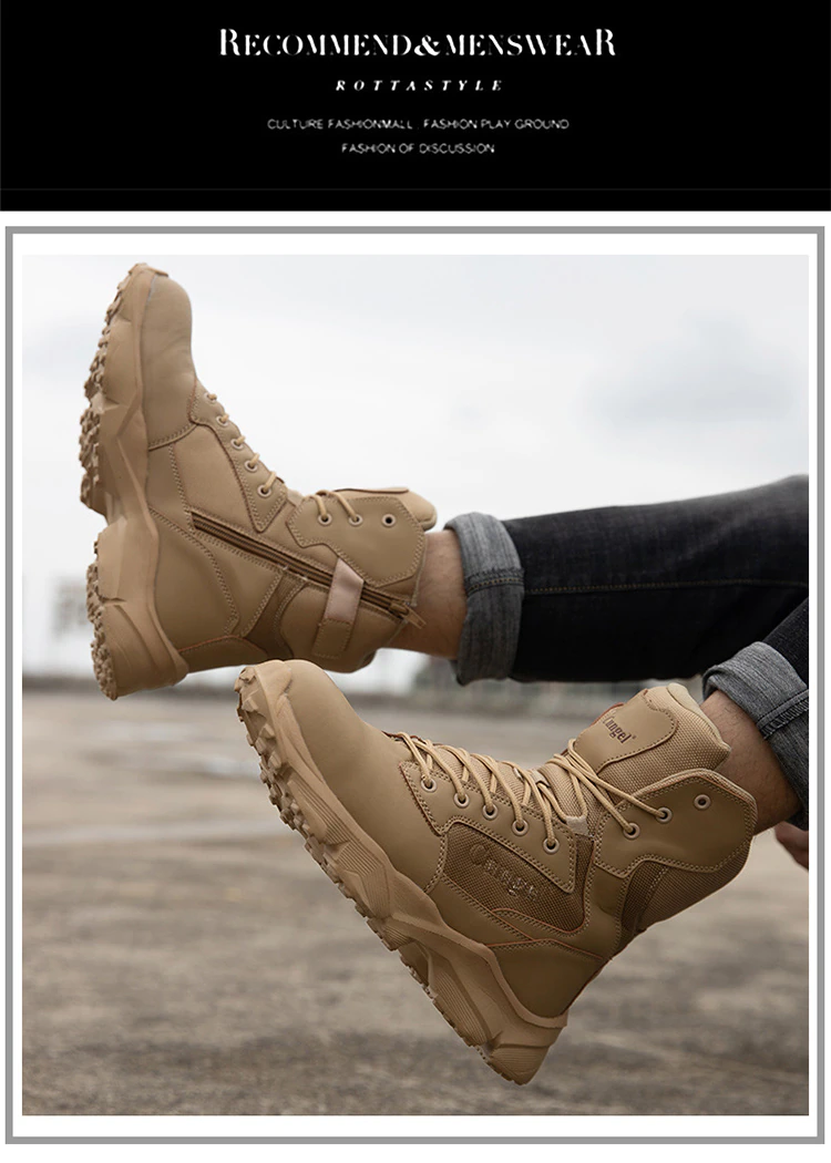 Cungel 0127 Military Safety Boots Sand