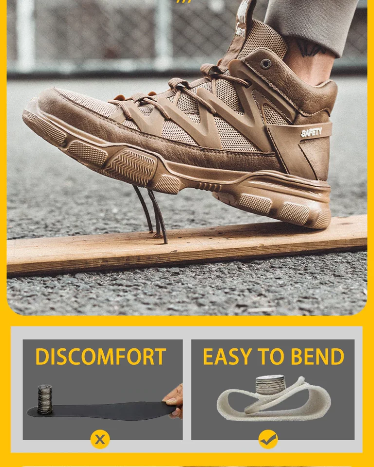 PHLIYXUAN FZ-75 Men Safety Shoes Steel Toe