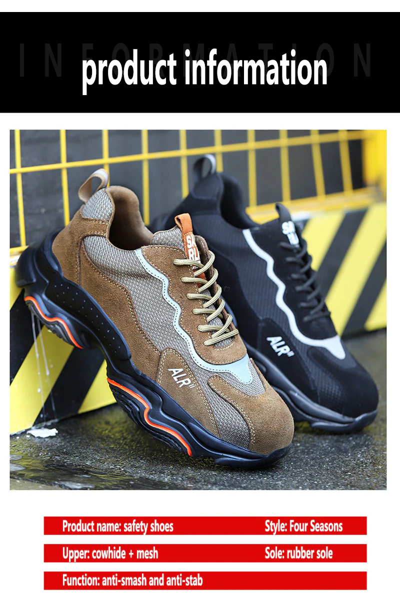 MJYTHF 2088 Men Safety Shoes Steel Toe