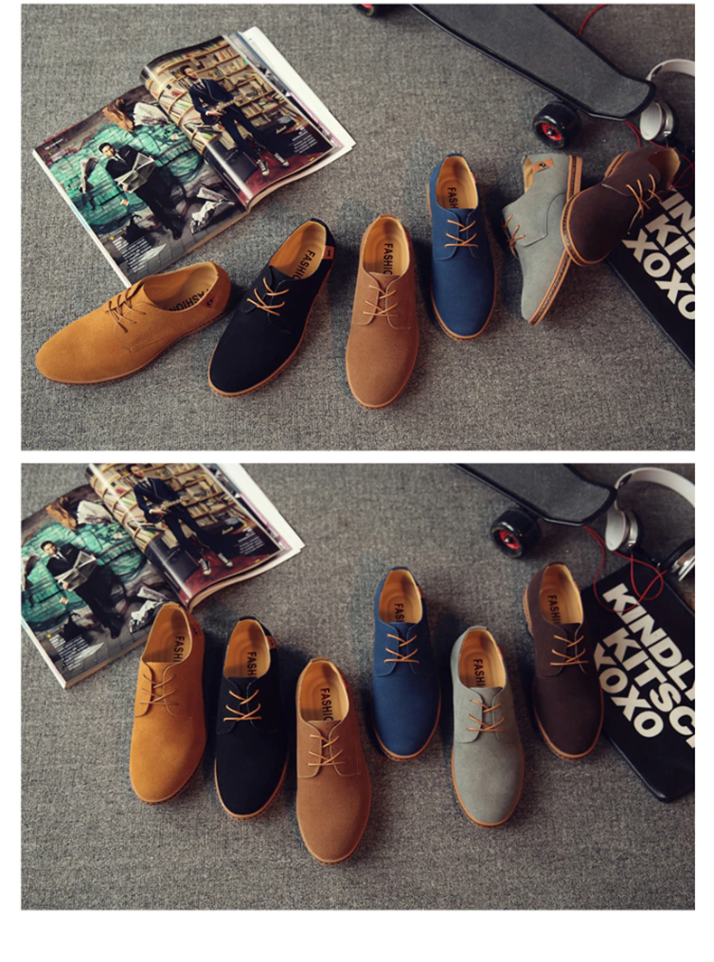 Pasha Shoes PS1126 Men Oxford Casual Shoes Classic Sneakers