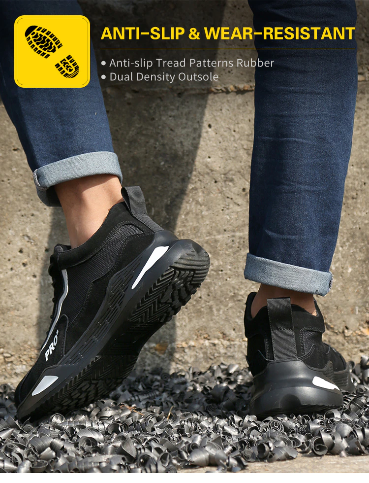 Pro Inch Men Work Safety Shoes Steel Toe