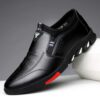 T-Mix Men's Leather Formal Shoes Black