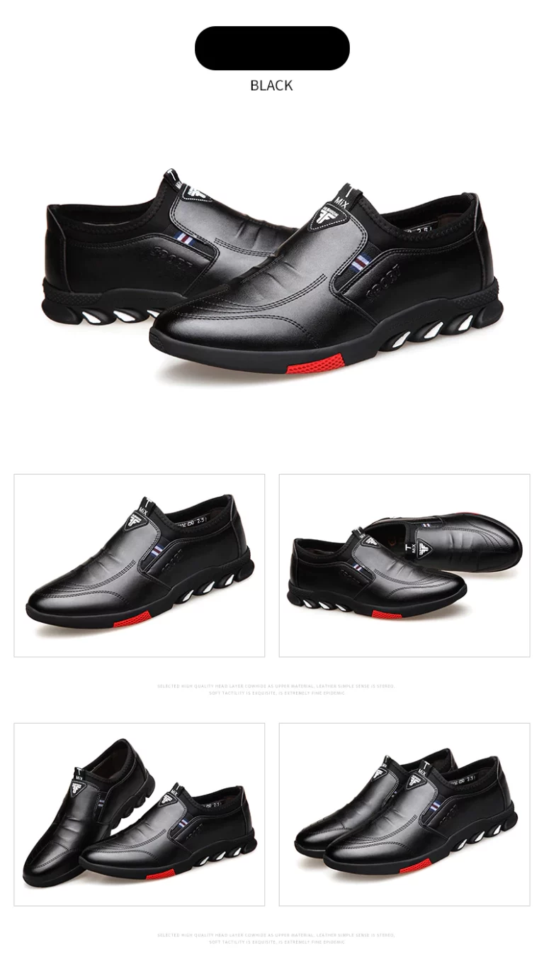 T-Mix Men's Leather Formal Shoes