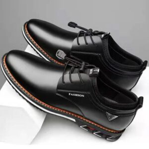T-Mix TS77 Men's Leather Formal Shoes Auburn feapic01