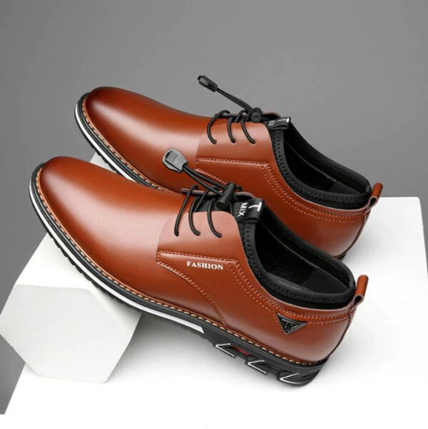 T-Mix TS77 Men's Leather Formal Shoes Auburn feapic02