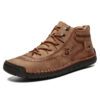 5 1978 Men Leather Casual Shoes 9926-Brown
